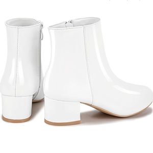 White Ankle Boots for Women